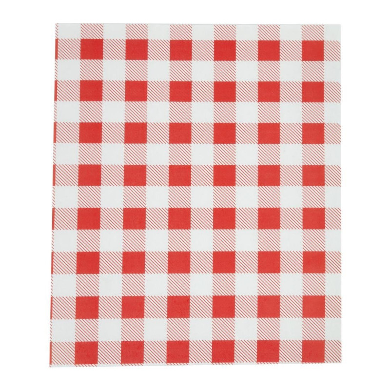 Fettdichtes Vichy-Rot-Papier 310 x 380 mm - Packung mit 200 Stück - FourniResto - Fourniresto Fettdichtes Vichy-Rot-Papier 310 x 380 mm - Packung mit 200 Stück - FourniResto - Fourniresto
