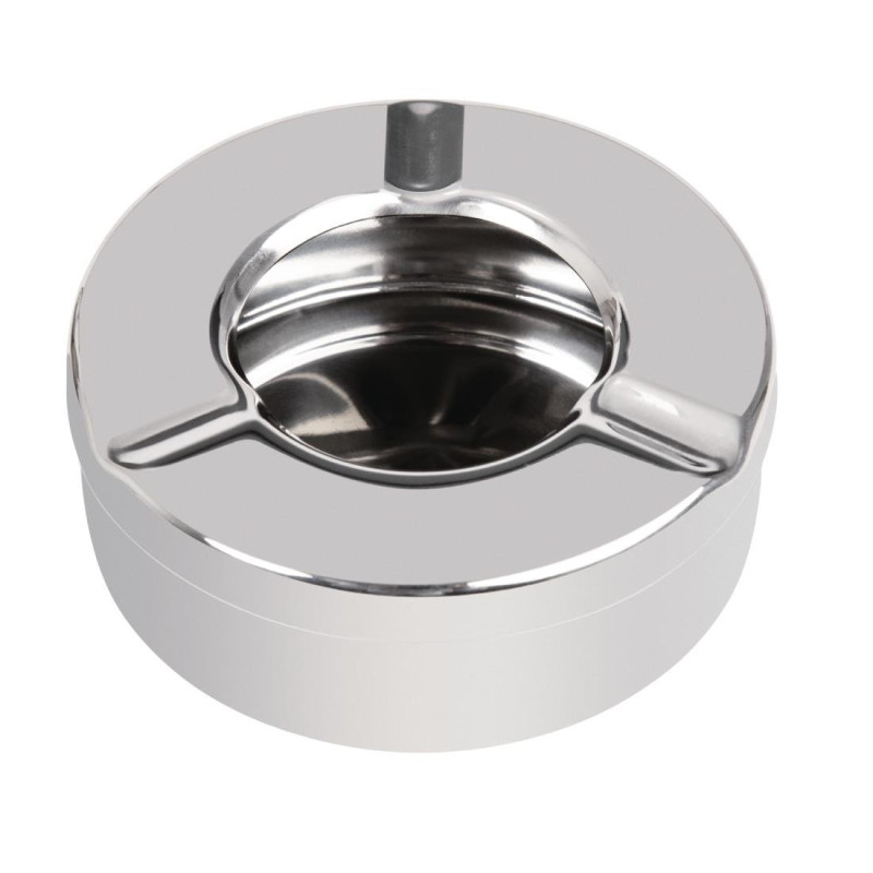 Asbak van roestvrij staal AntiWind Ø 90 mm - Set van 6 - Olympia - Fourniresto Asbak van roestvrij staal AntiWind Ø 90 mm - Set van 6 - Olympia - Fourniresto