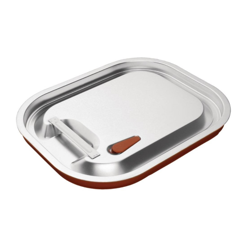 Luftdichter Edelstahl- und Silikondeckel für GN 1/2-Behälter - Vogue - Fourniresto Luftdichter Edelstahl- und Silikondeckel für GN 1/2-Behälter - Vogue - Fourniresto