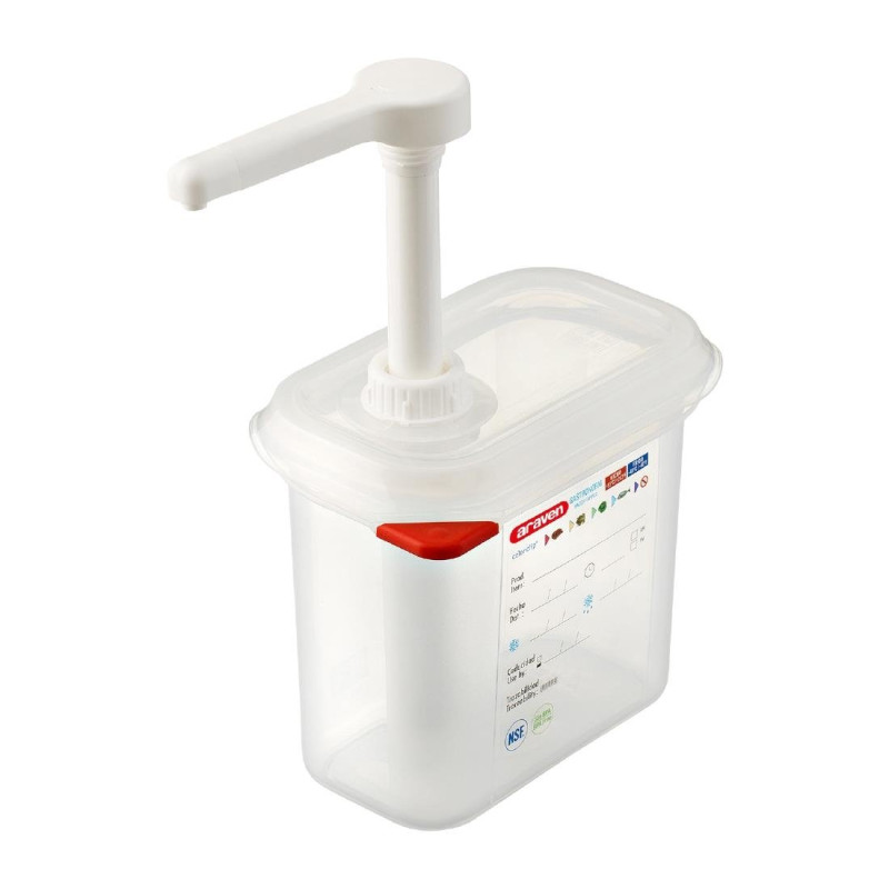 Transparenter Saucenspender GN 1/9 1,5 L - Araven - Fourniresto Transparenter Saucenspender GN 1/9 1,5 L - Araven - Fourniresto