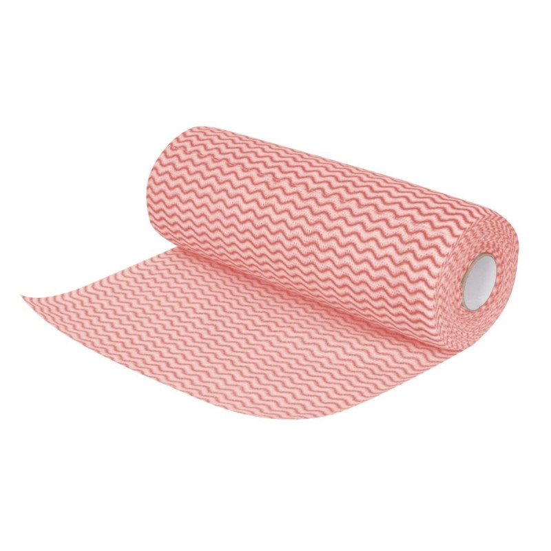 Non-Woven Red Chiffon Roll of 100 - Jantex - Fourniresto Non-Woven Red Chiffon Roll of 100 - Jantex - Fourniresto