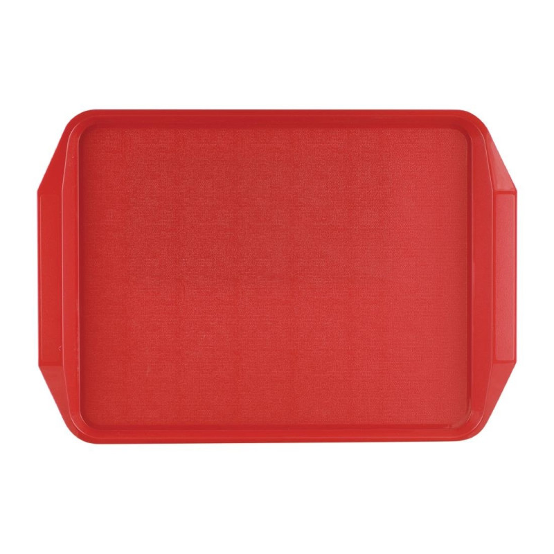 Red Tray with Handles 435x305mm - Roltex - Fourniresto Red Tray with Handles 435x305mm - Roltex - Fourniresto