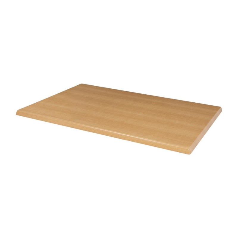 Plateau de Table Rectangulaire Pré Percé Hêtre - Bolero - Fourniresto Plateau de Table Rectangulaire Pré Percé Hêtre - Bolero - Fourniresto