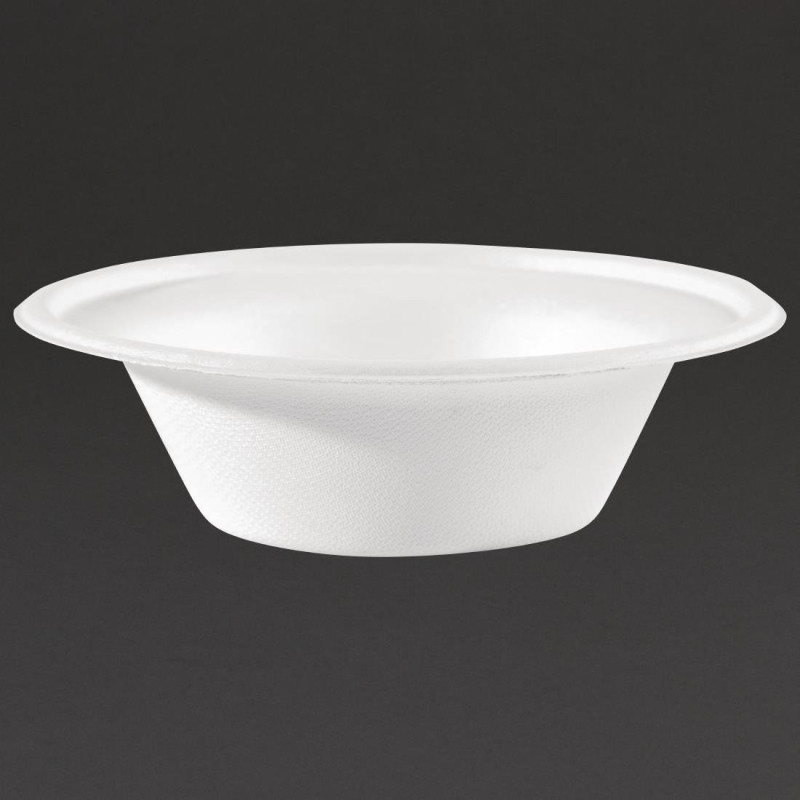 Schalen aus kompostierbarem Bagasse 151mm - Packung mit 50 Stück - Fiesta Green - Fourniresto Schalen aus kompostierbarem Bagasse 151mm - Packung mit 50 Stück - Fiesta Green - Fourniresto