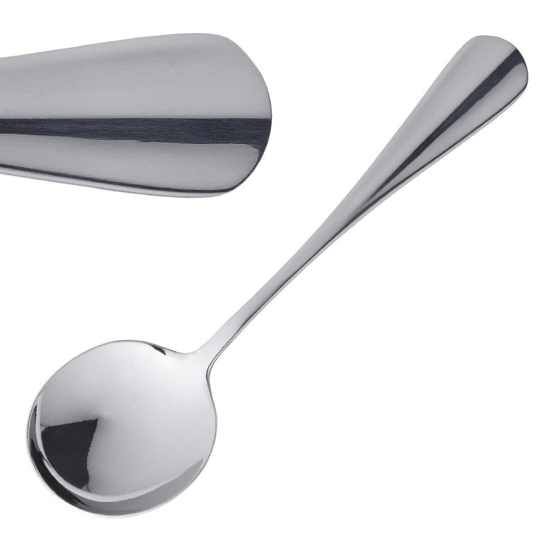 Cuillère À Soupe Ronde Baguette En Inox - Lot De 12 - Olympia - Fourniresto Cuillère À Soupe Ronde Baguette En Inox - Lot De 12 - Olympia - Fourniresto