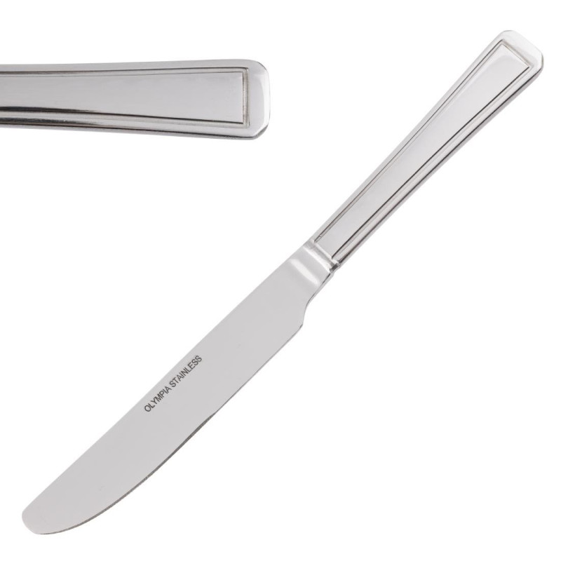 Harley Stainless Steel Dessert Knife - Set of 12 - Olympia - Fourniresto Harley Stainless Steel Dessert Knife - Set of 12 - Olympia - Fourniresto