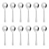 Ronde RVS Soeplepel - Set van 12 - Olympia - Fourniresto