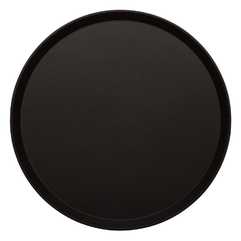 Ronde Antislip Glasvezel Serveerblad Zwart Treadlite Ø 355 mm - Cambro - Fourniresto Ronde Antislip Glasvezel Serveerblad Zwart Treadlite Ø 355 mm - Cambro - Fourniresto