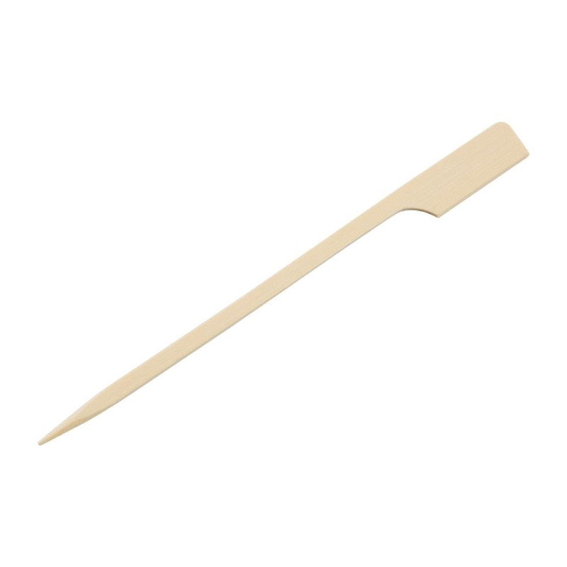 Biodegradable Bamboo Skewers 120mm - Pack of 100 - Fiesta Green - Fourniresto Biodegradable Bamboo Skewers 120mm - Pack of 100 - Fiesta Green - Fourniresto