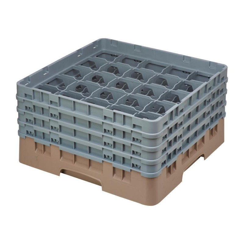 Gläserkorb 25 Fächer Camrack Beige Maximalhöhe 215mm - Cambro - Fourniresto Gläserkorb 25 Fächer Camrack Beige Maximalhöhe 215mm - Cambro - Fourniresto