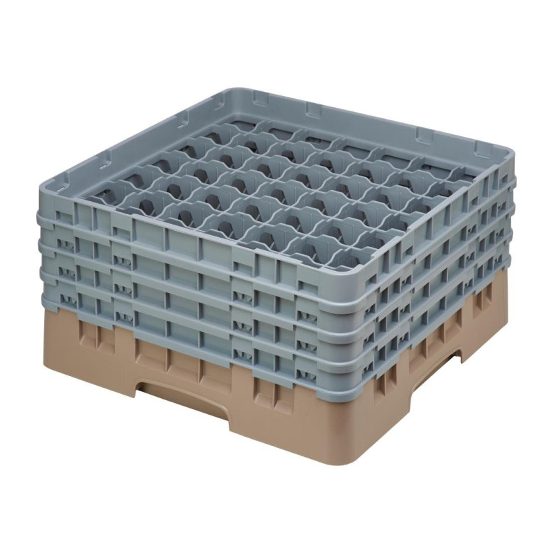 Gläserkorb 49 Fächer Camrack Beige Maximalhöhe 215mm - Cambro - Fourniresto Gläserkorb 49 Fächer Camrack Beige Maximalhöhe 215mm - Cambro - Fourniresto