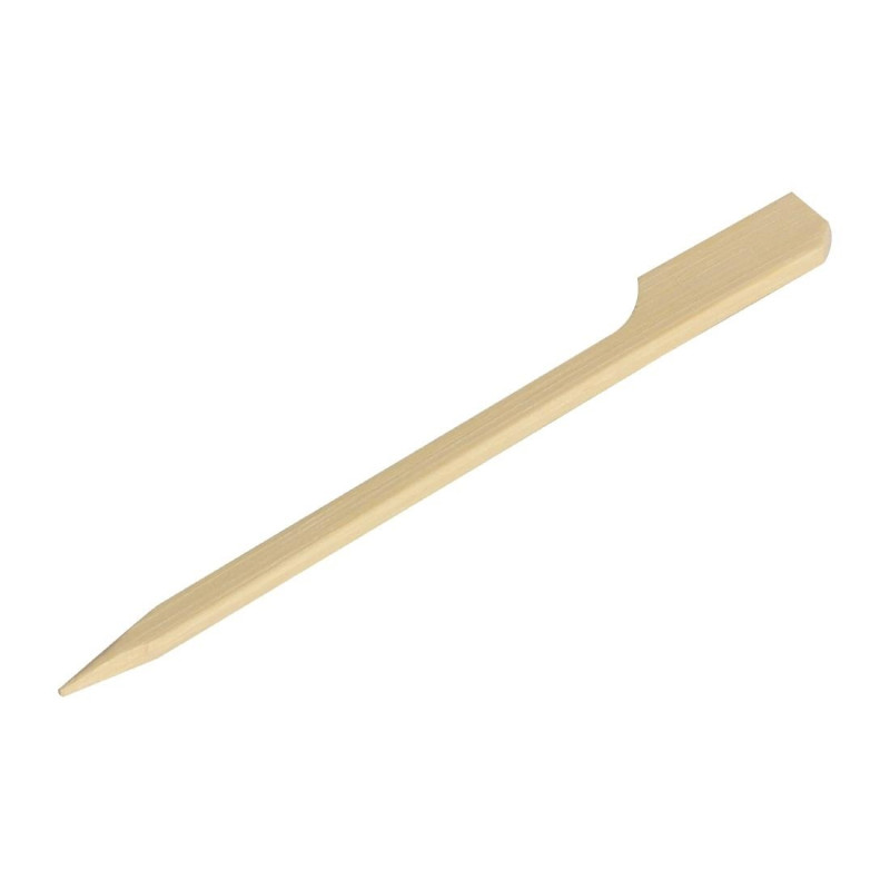 Mini Bamboo Skewers 90mm - Pack of 100 - Fiesta Green - Fourniresto Mini Bamboo Skewers 90mm - Pack of 100 - Fiesta Green - Fourniresto