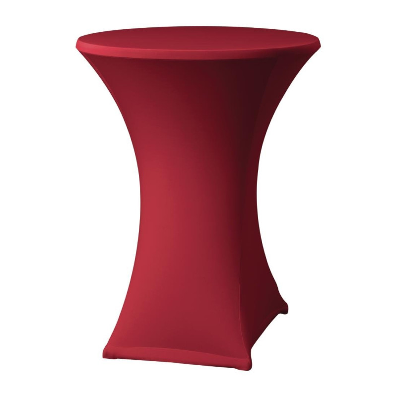 Samba Bordeaux Extensible Table Cover for Table with Crossed Legs - FourniResto - Fourniresto Samba Bordeaux Extensible Table Cover for Table with Crossed Legs - FourniResto - Fourniresto