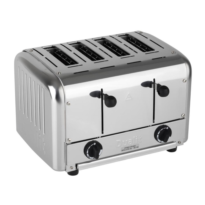 Toaster Caterer 4 Scheiben aus Edelstahl -Dualit - Fourniresto Toaster Caterer 4 Scheiben aus Edelstahl -Dualit - Fourniresto