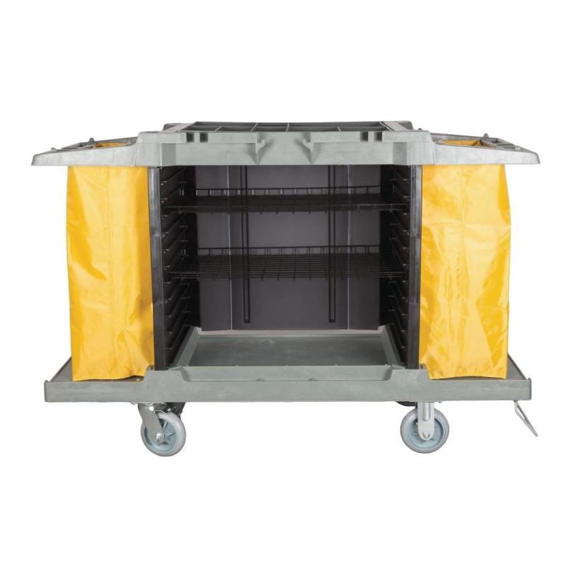 Polypropylene Cleaning Trolley - Jantex - Fourniresto Polypropylene Cleaning Trolley - Jantex - Fourniresto