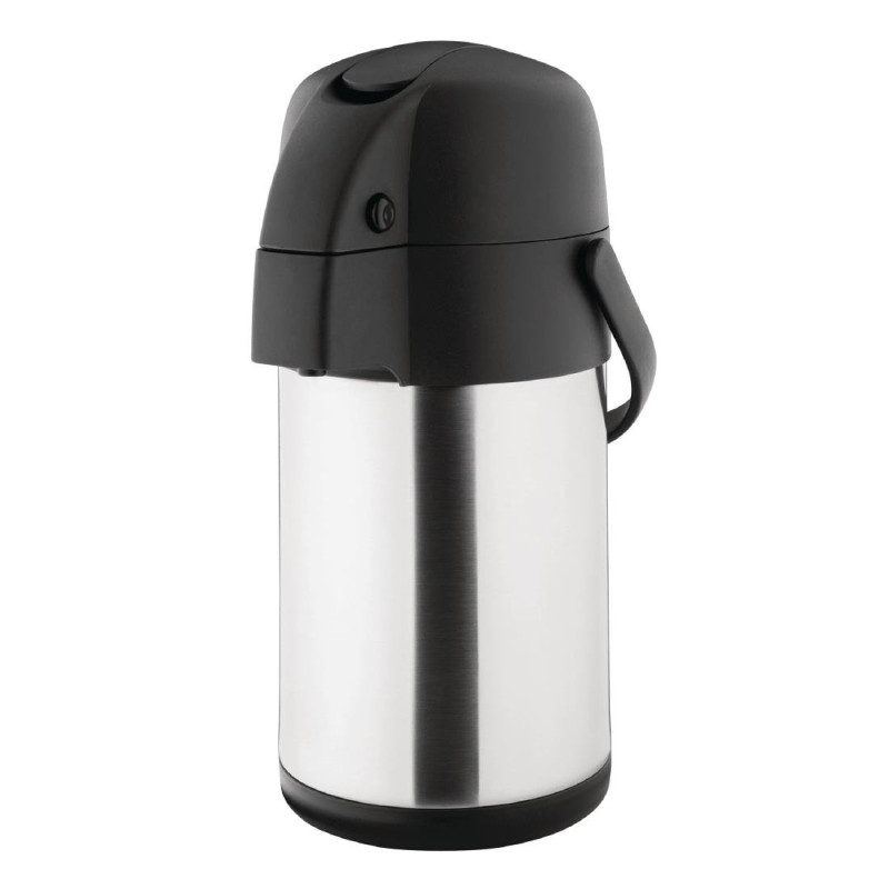 Kan met dubbele wand en hendel van roestvrij staal 2,5L - Olympia Kan met dubbele wand en hendel van roestvrij staal 2,5L - Olympia