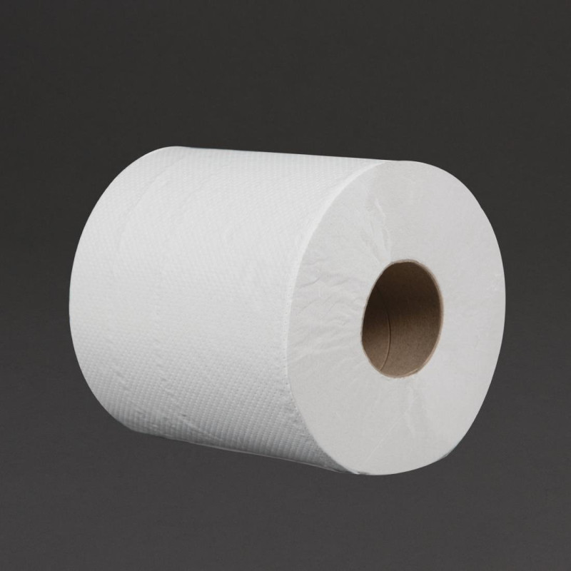 2-Ply White Centre Feed Hand Towels - Pack of 6 - Jantex 2-Ply White Centre Feed Hand Towels - Pack of 6 - Jantex