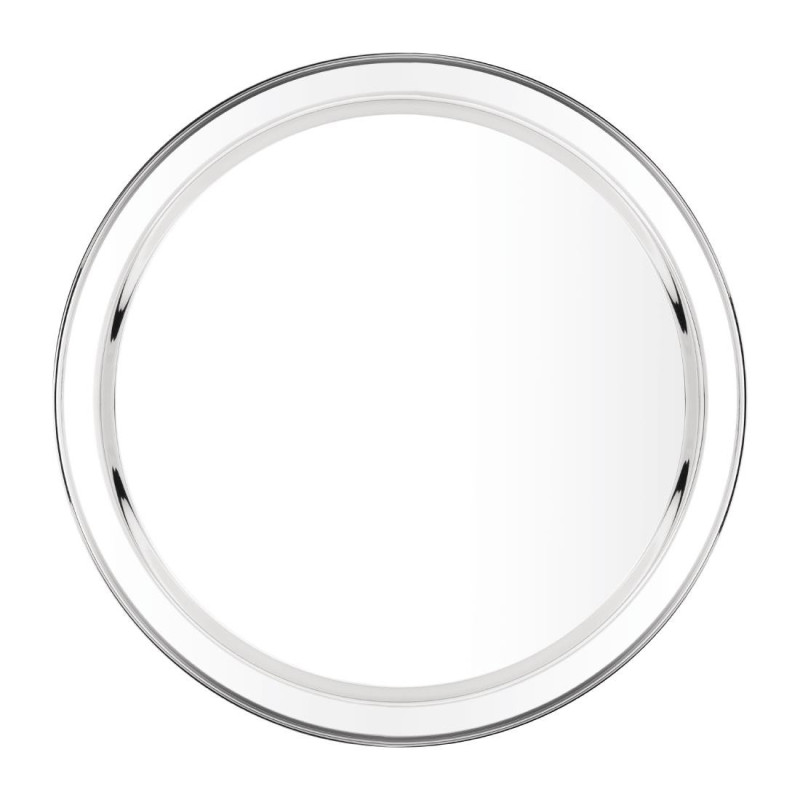 Servierplatte rund aus Edelstahl Ø 405 mm - Olympia - Fourniresto Servierplatte rund aus Edelstahl Ø 405 mm - Olympia - Fourniresto