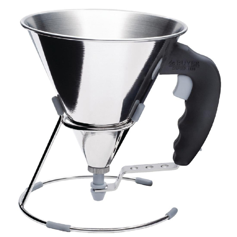 Mini-Edelstahltrichter mit automatischem Kolben 800 ml - De Buyer - Fourniresto Mini-Edelstahltrichter mit automatischem Kolben 800 ml - De Buyer - Fourniresto
