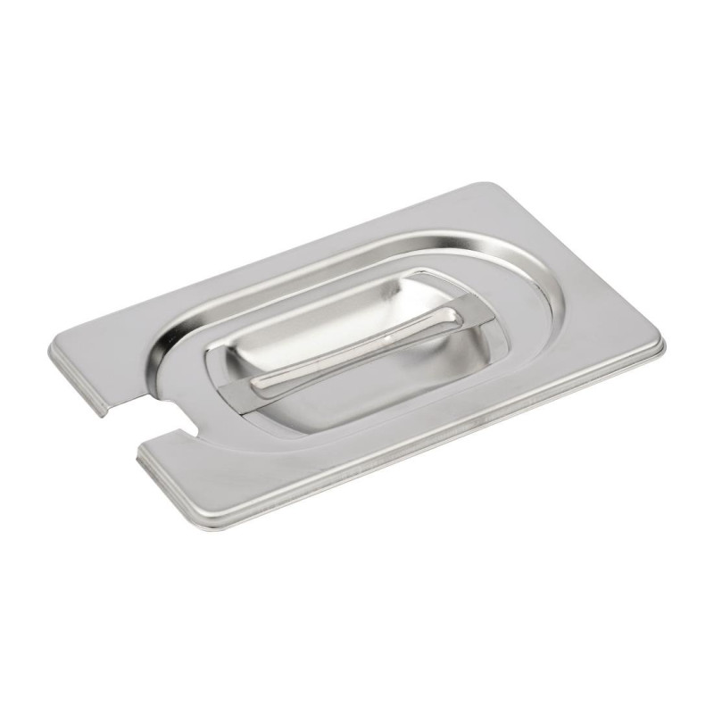 Stainless Steel Lid with Notch - GN 1/9 - Gastro M - Fourniresto Stainless Steel Lid with Notch - GN 1/9 - Gastro M - Fourniresto