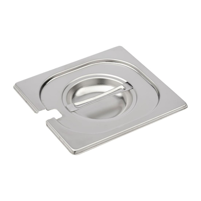Deksel van roestvrij staal met inkeping GN 1/6 - Gastro M - Fourniresto Deksel van roestvrij staal met inkeping GN 1/6 - Gastro M - Fourniresto