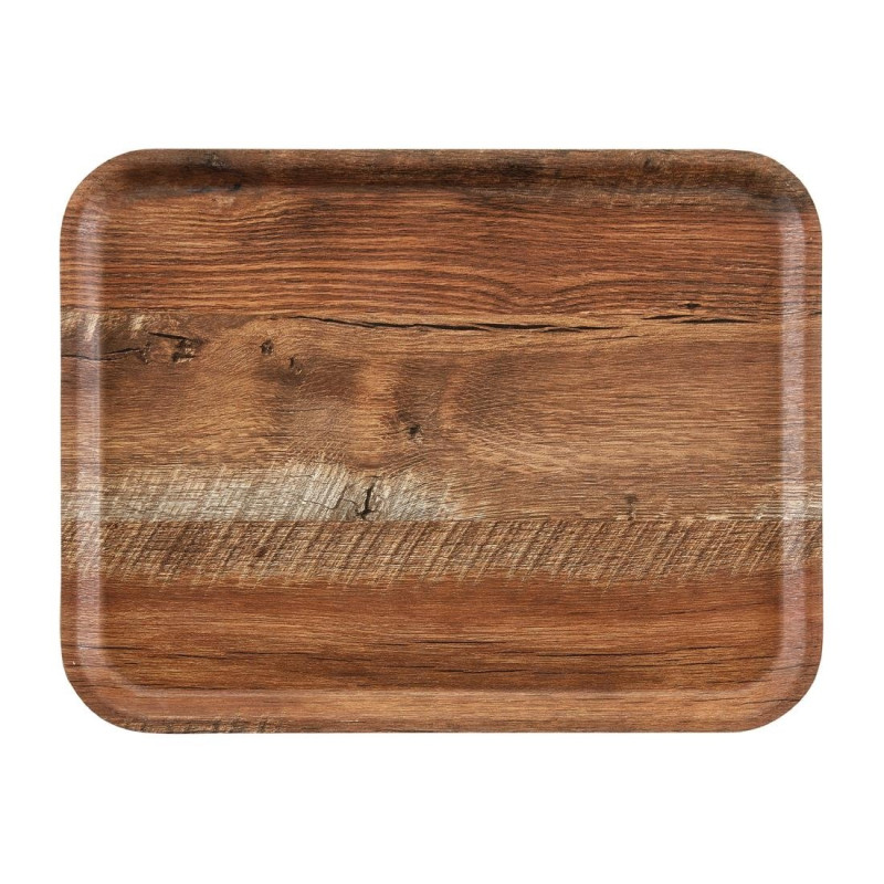 Laminate Surface Grained Madeira Oak Brown Tray 430 mm - Cambro - Fourniresto Laminate Surface Grained Madeira Oak Brown Tray 430 mm - Cambro - Fourniresto