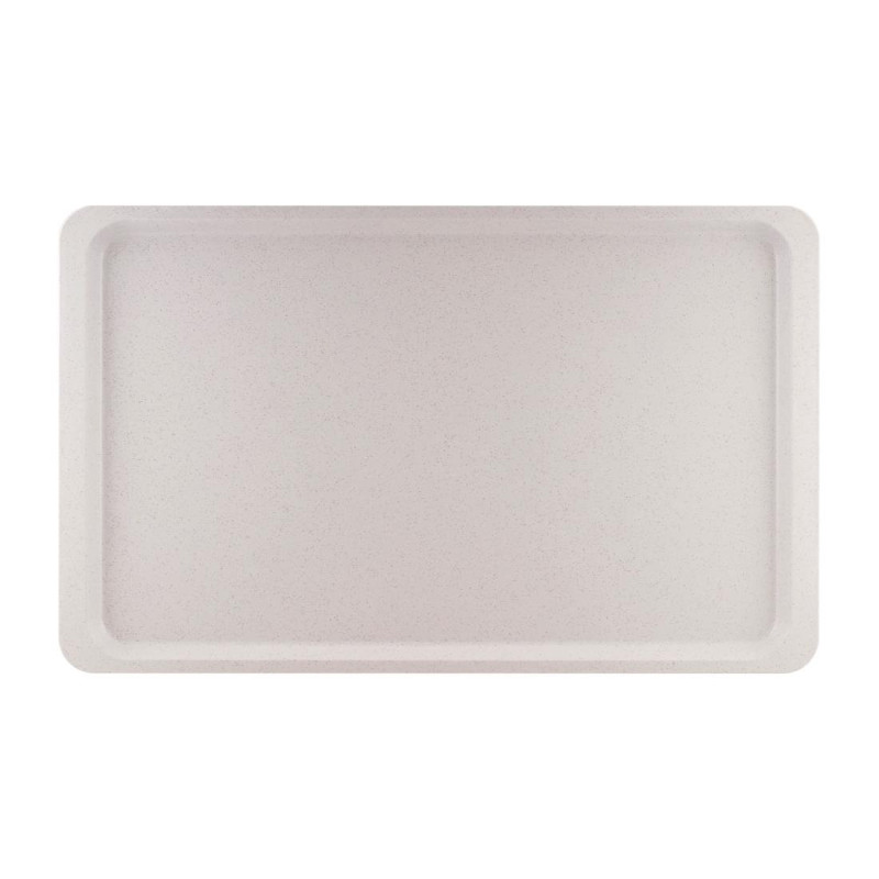 Plateau de service en polyester GN1/1 530x325mm Gris moucheté - Roltex - Fourniresto Plateau de service en polyester GN1/1 530x325mm Gris moucheté - Roltex - Fourniresto