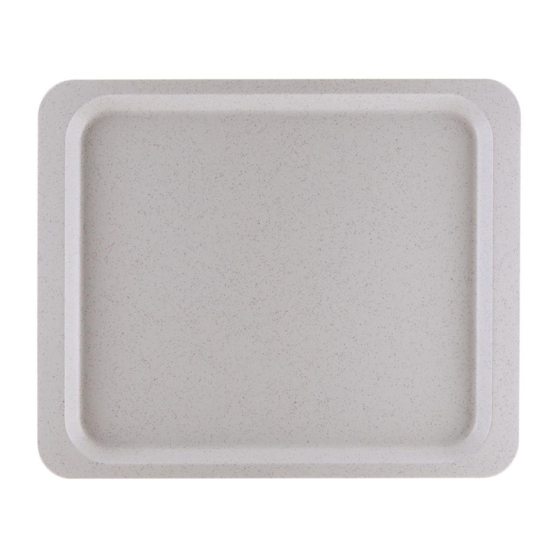 Servierplatte aus Polyester GN1/2 325x265mm Gesprenkeltes Grau - Roltex - Fourniresto Servierplatte aus Polyester GN1/2 325x265mm Gesprenkeltes Grau - Roltex - Fourniresto