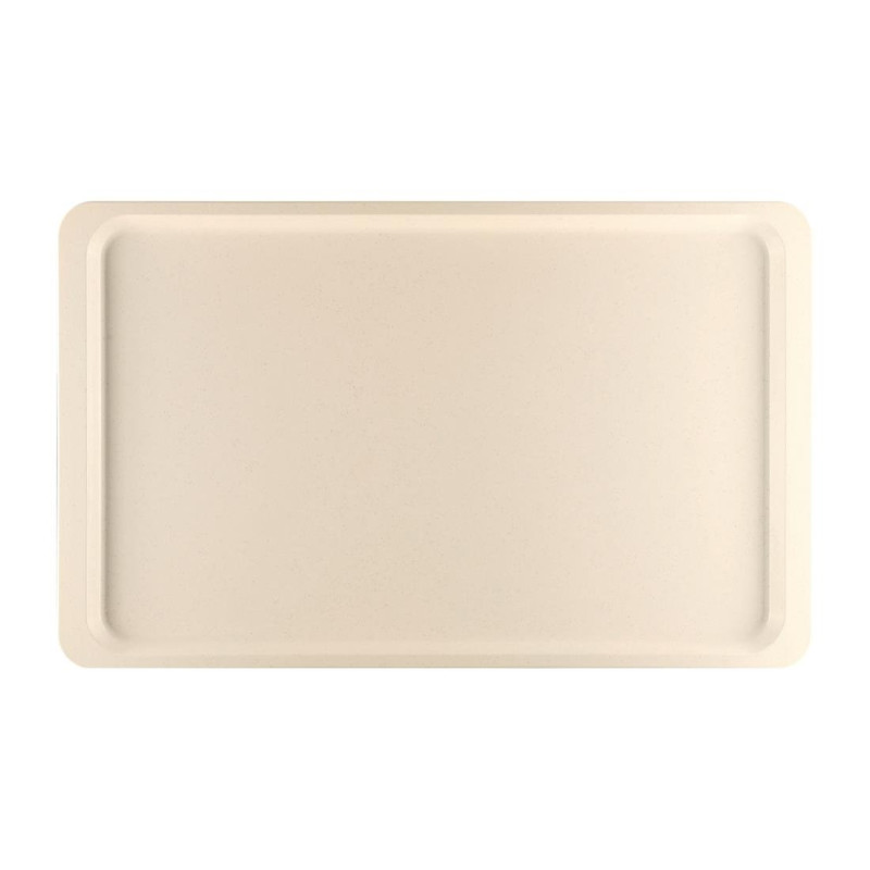 GN1/1 Servierplatte aus Polyester 530x325mm Beige - Roltex - Fourniresto GN1/1 Servierplatte aus Polyester 530x325mm Beige - Roltex - Fourniresto