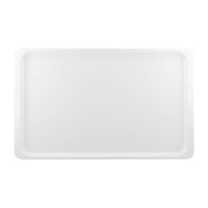 Servierplatte aus Polyester GN1/1 530x325mm Weiß - Roltex - Fourniresto