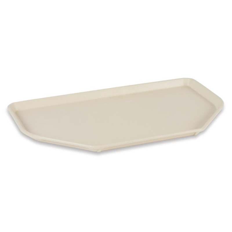 Servierplatte aus trapezförmigem Polyester 500x325mm Beige - Roltex - Fourniresto Servierplatte aus trapezförmigem Polyester 500x325mm Beige - Roltex - Fourniresto