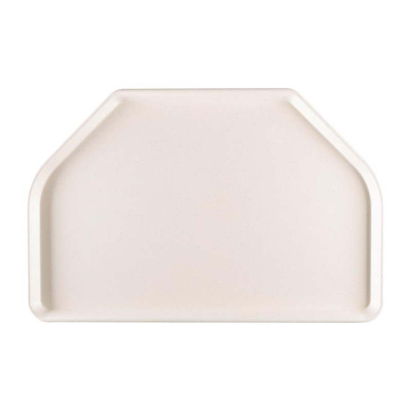 Serviertablett aus trapezförmigem Polyester 500x325mm Grau - Roltex - Fourniresto Serviertablett aus trapezförmigem Polyester 500x325mm Grau - Roltex - Fourniresto