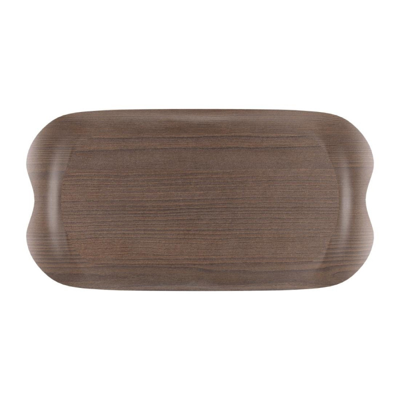Servierplatte Wave 43x23cm Palisander Maserung - Roltex - Fourniresto Servierplatte Wave 43x23cm Palisander Maserung - Roltex - Fourniresto