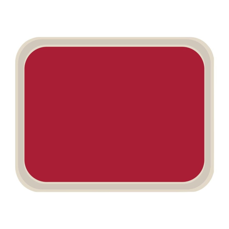 Standaard polyester serveerblad 470x360mm rood - Roltex - Fourniresto Standaard polyester serveerblad 470x360mm rood - Roltex - Fourniresto