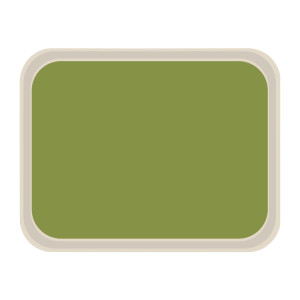 Standard-Serviertablett aus Polyester 470x360mm Grün - Roltex - Fourniresto