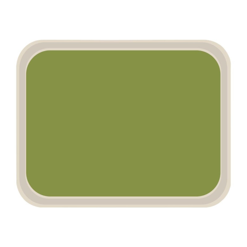 Standard-Serviertablett aus Polyester 470x360mm Grün - Roltex - Fourniresto Standard-Serviertablett aus Polyester 470x360mm Grün - Roltex - Fourniresto