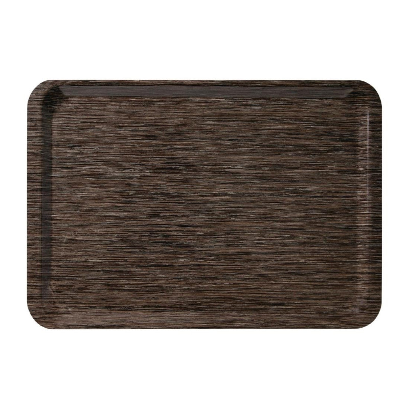 Servierplatte aus Melamin Euronorm 530x370mm Wenge - Roltex - Fourniresto Servierplatte aus Melamin Euronorm 530x370mm Wenge - Roltex - Fourniresto