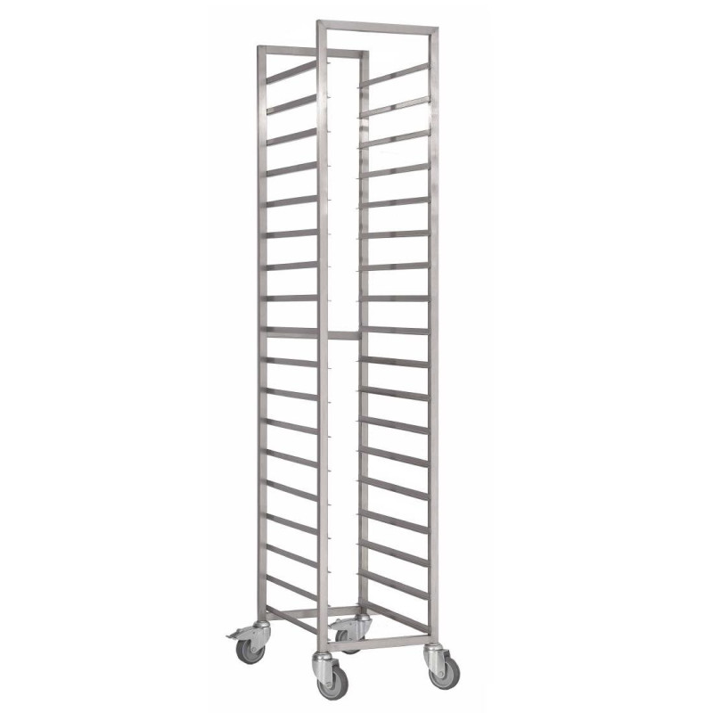 Wagentje met RVS glijbanen - 600x400mm - 18 niveaus - Gastro M Wagentje met RVS glijbanen - 600x400mm - 18 niveaus - Gastro M