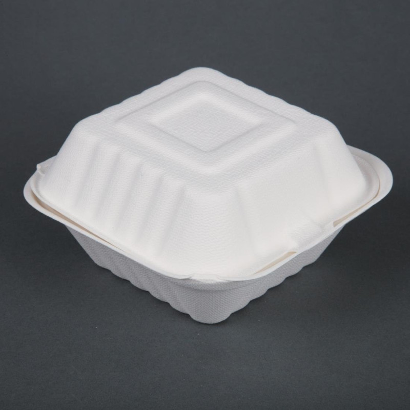 Kompostierbare Hamburgerboxen - L 149 mm - Packung mit 500 - Fiesta Green Kompostierbare Hamburgerboxen - L 149 mm - Packung mit 500 - Fiesta Green