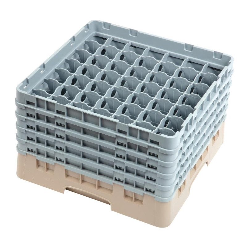 Gläserkorb mit 49 Fächern Camrack Beige-L 500 x T 500mm - Cambro - Fourniresto Gläserkorb mit 49 Fächern Camrack Beige-L 500 x T 500mm - Cambro - Fourniresto