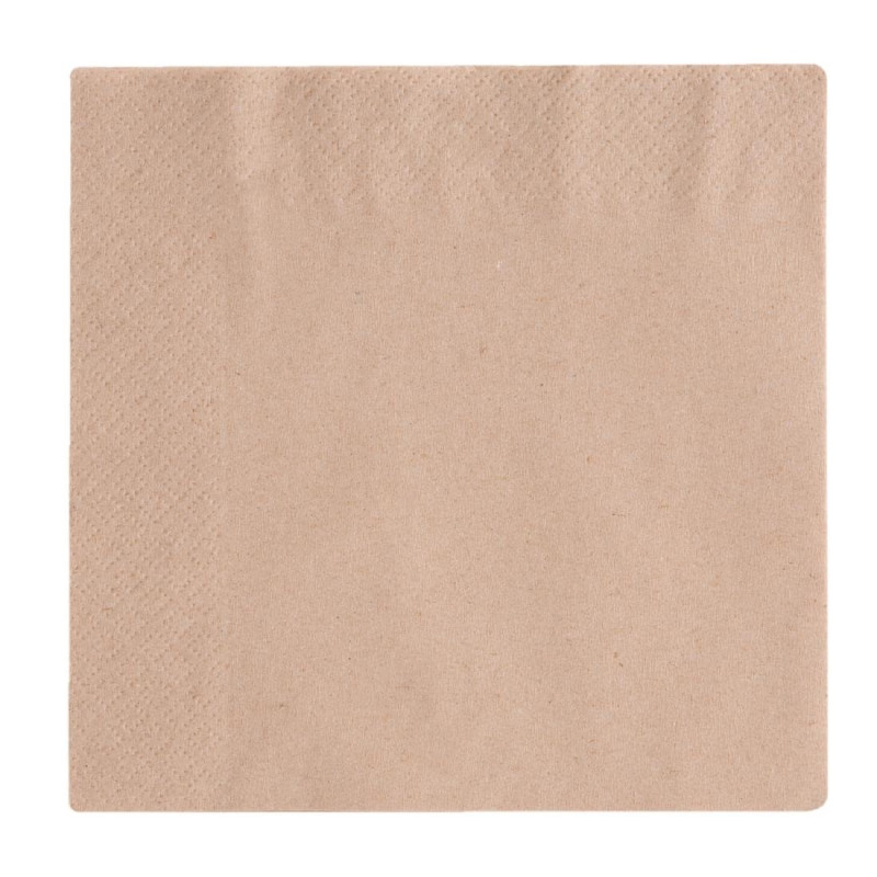 Serviettes Snacking 2 Plis Compostables 330mm - Lot de 2000 - Vegware Serviettes Snacking 2 Plis Compostables 330mm - Lot de 2000 - Vegware