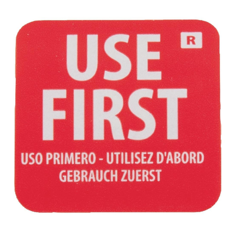 Etiketten "Eerst te gebruiken" - Set van 1000 - Vogue Etiketten "Eerst te gebruiken" - Set van 1000 - Vogue