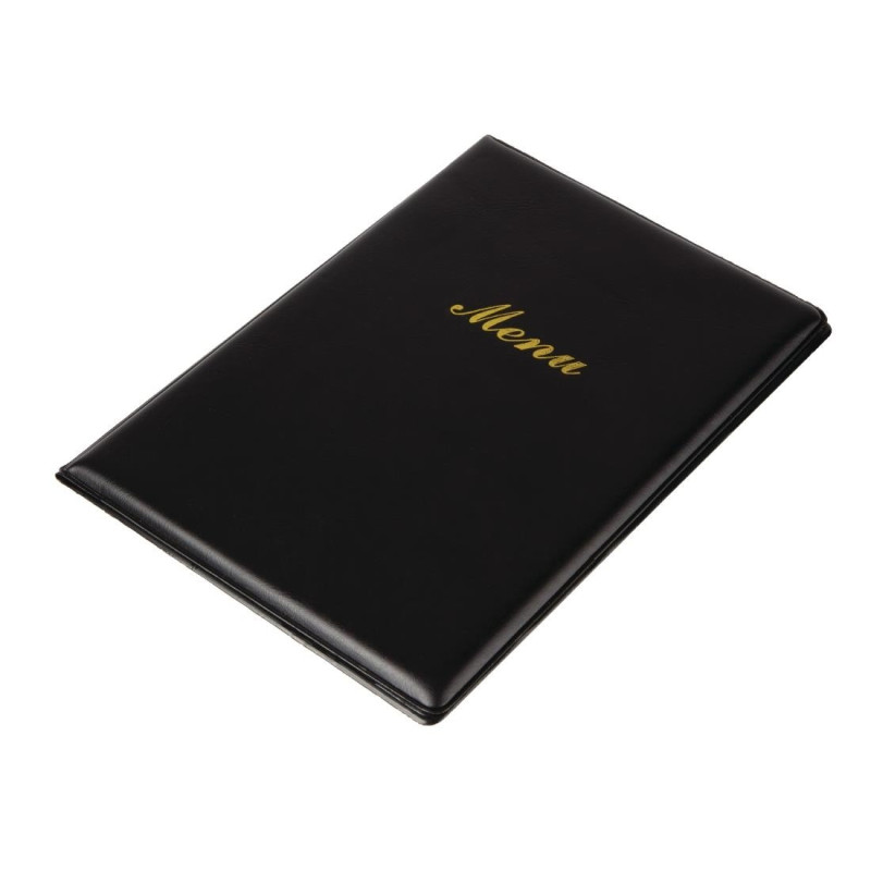 Speisekartenhülle aus PVC A5 Schwarz - Olympia - Fourniresto Speisekartenhülle aus PVC A5 Schwarz - Olympia - Fourniresto