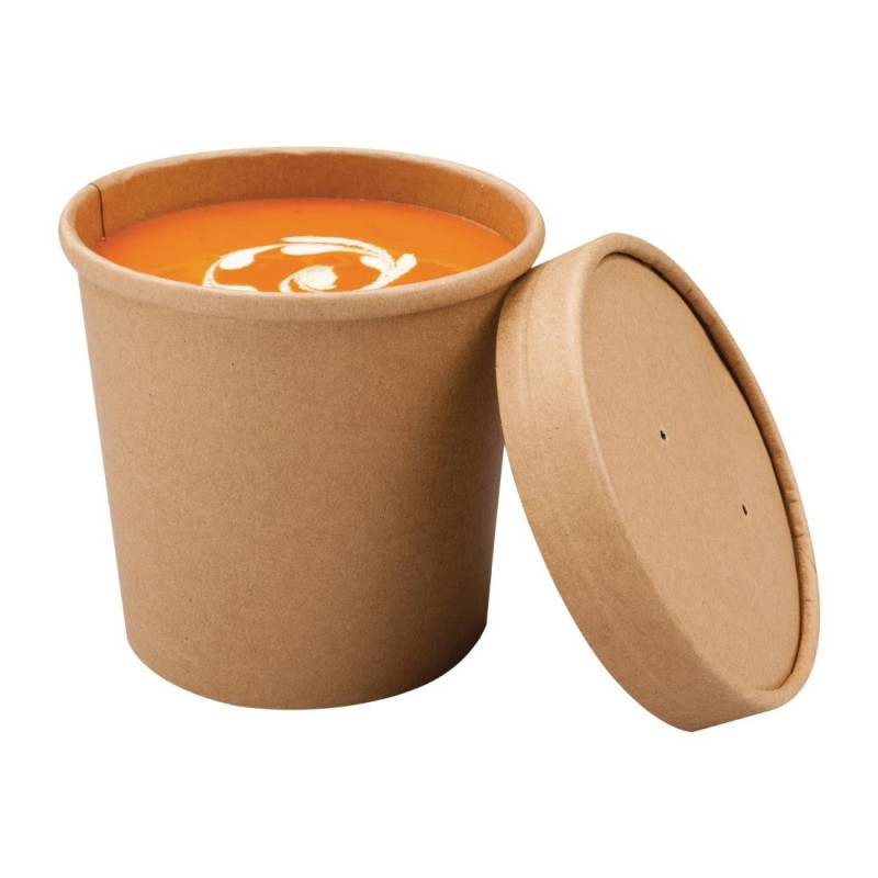 Zakken Kraft Microgolfbare en recycleerbare soepzakken 350 ml - Set van 500 - Colpac Zakken Kraft Microgolfbare en recycleerbare soepzakken 350 ml - Set van 500 - Colpac