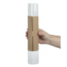 Zakjes Baguette Kraft Recycleerbaar met klemclip - Set van 500 - Colpac