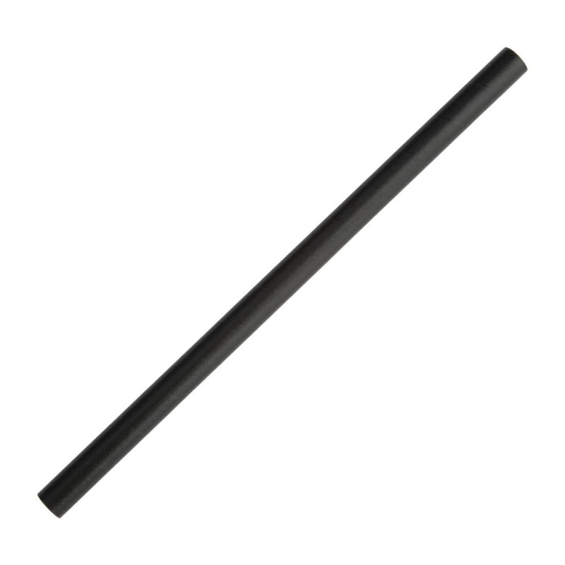 Papier-Strohhalme für Smoothies - Schwarz - L 210mm - Packung mit 250 - Fiesta Green Papier-Strohhalme für Smoothies - Schwarz - L 210mm - Packung mit 250 - Fiesta Green