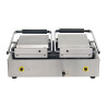 Grill met dubbele geribbelde contactplaat - 230V