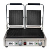 Grill met dubbele geribbelde contactplaat - 230V