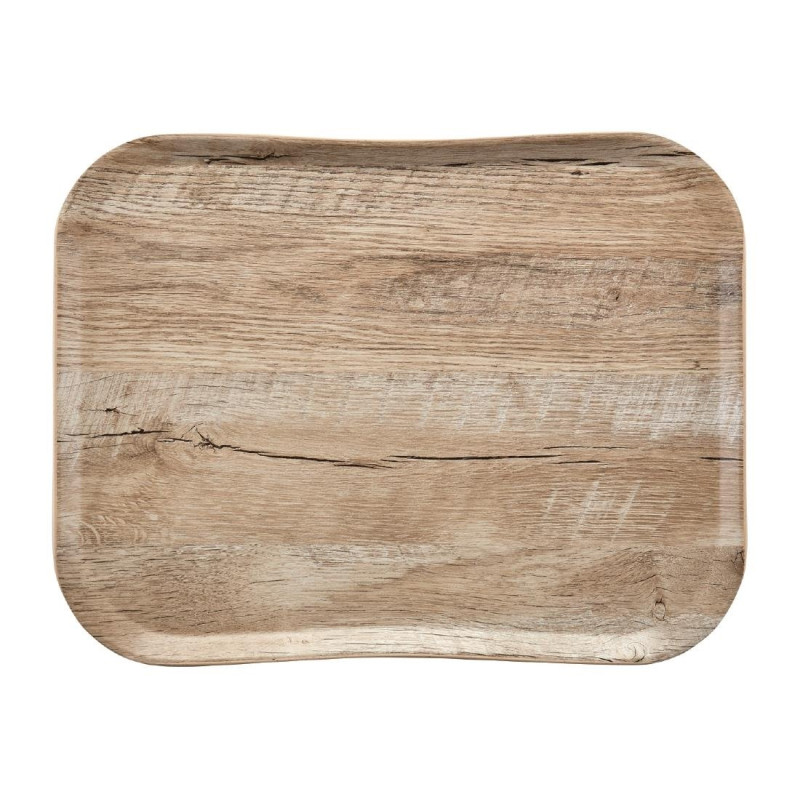 Blad van polyester Century met natuurlijke houten eiken look - 330 x 430mm - Cambro - Fourniresto Blad van polyester Century met natuurlijke houten eiken look - 330 x 430mm - Cambro - Fourniresto