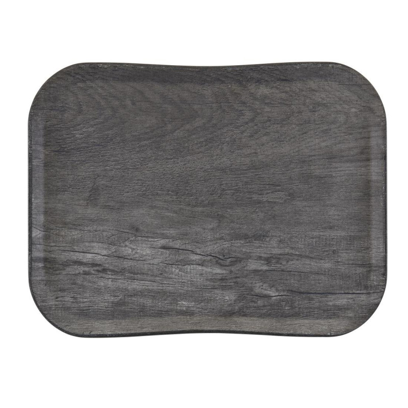 Polyester-Tablett Century in natürlicher Eichenholzoptik Grau - 330 x 430mm - Cambro - Fourniresto Polyester-Tablett Century in natürlicher Eichenholzoptik Grau - 330 x 430mm - Cambro - Fourniresto